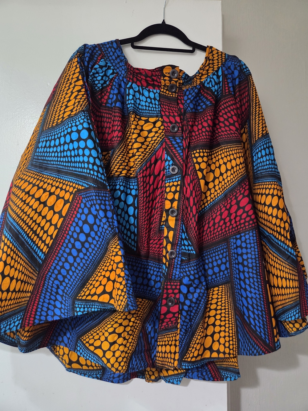 Bright Multi-Color Button-Front Women's SKIRT